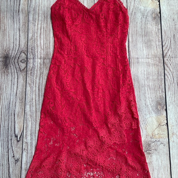 BB Dakota RSVP | Rylee Lace Slip Dress Size 4 - Picture 4 of 14